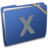 Blue Elastic X Icon